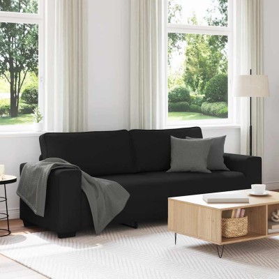 Three-seater sofa, black,...