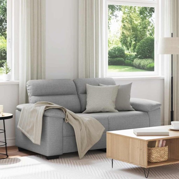 Double sofa, cloud gray, 160x81x84 cm, fabric