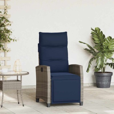 Reclining garden chair with...