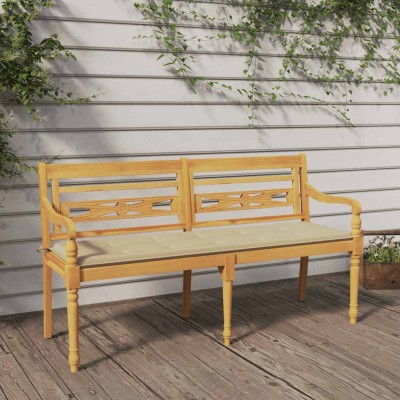 Batavia bench with beige...