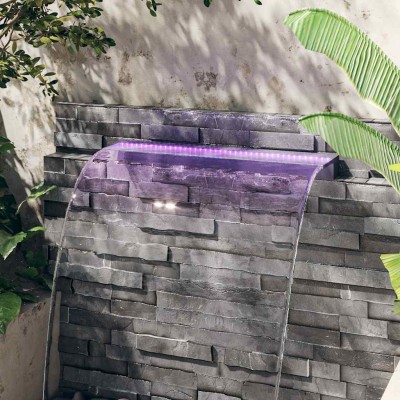 Waterfall with LED lights...