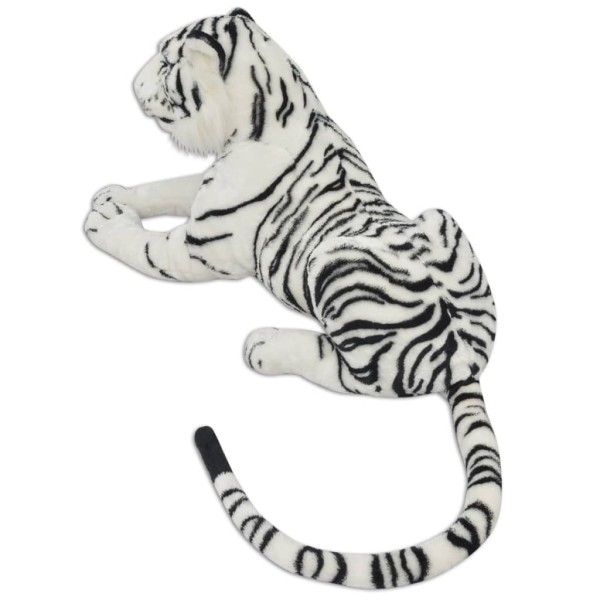 Toy tiger, plush, white, XXL