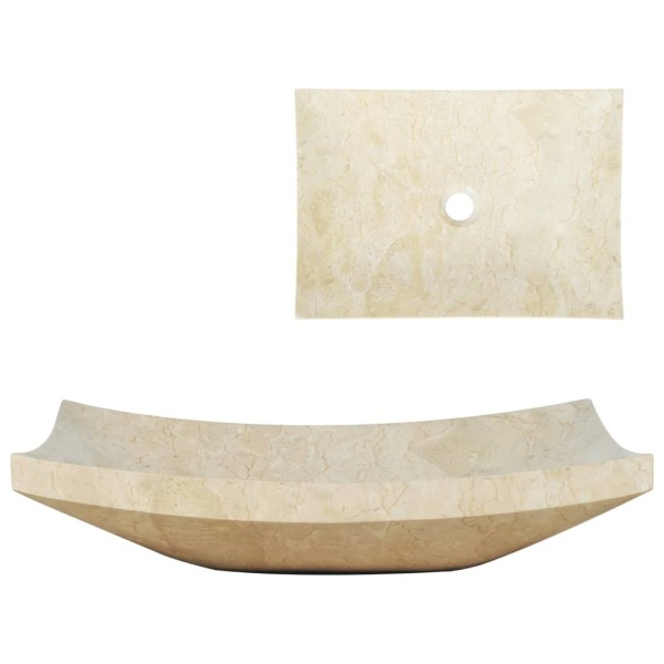 Sink, cream color, 50x35x12cm, marble