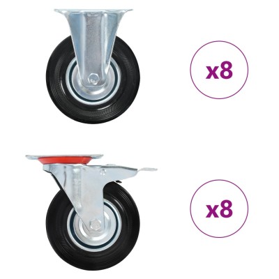 Wheels, 16 units, 125mm