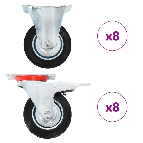 Wheels, 16 units, 100mm