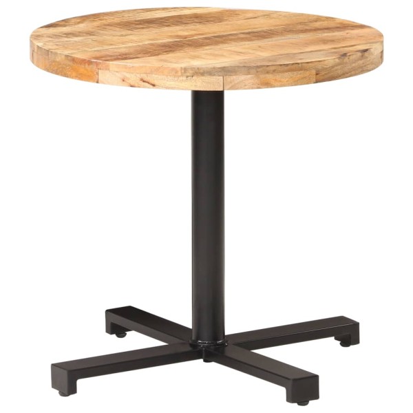 Bistro table, diameter 80x75cm, untreated mango wood
