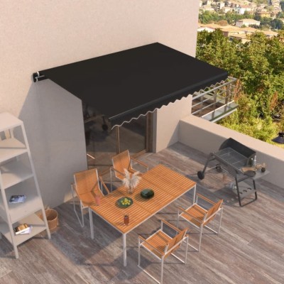 Manual retractable awning,...