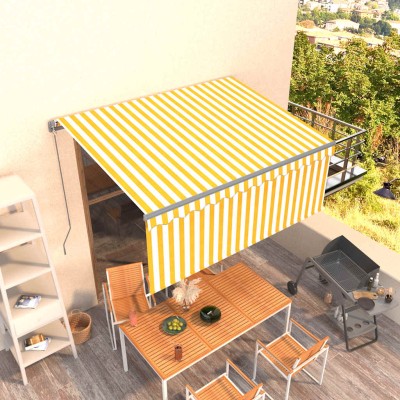 Manual retractable awning,...