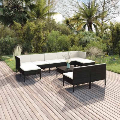 Garden set with cushions,...