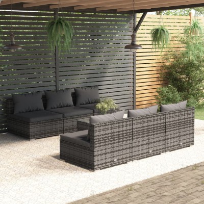 Garden set with cushions, 7...