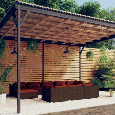 Garden set with cushions,...