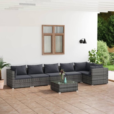 Garden set with cushions, 7...