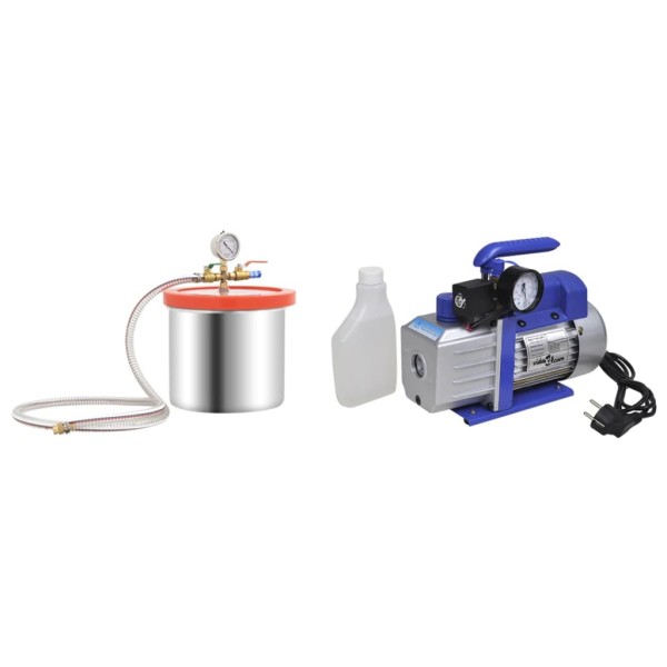 Vacuum chamber with one-stage pump, 7.4l