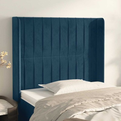 Headboard with ears, blue,...
