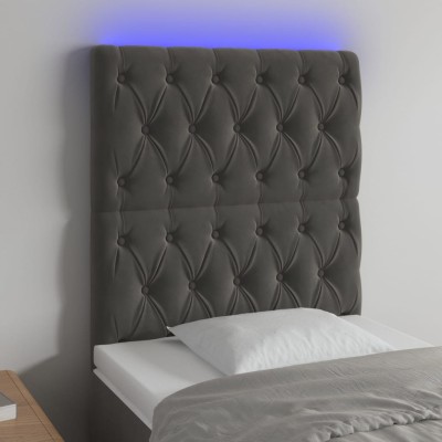 Headboard with LED, dark...