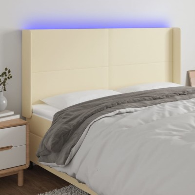 Headboard with LED, cream...