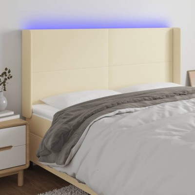 Headboard with LED, cream...
