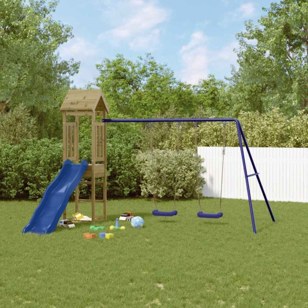 Outdoor playground set, impregnated pine wood