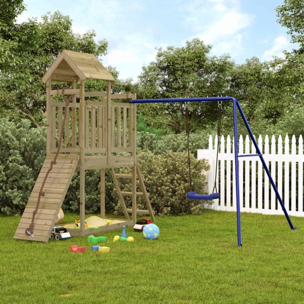 Outdoor playground set, impregnated pine wood