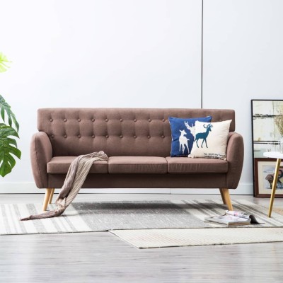 Three-seater sofa, fabric...