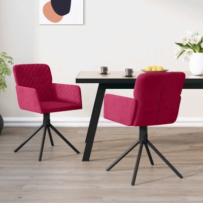 Swivel dining chairs, 2...