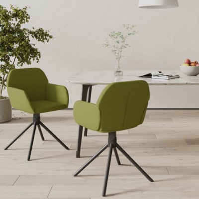 Swivel dining chairs, 2...