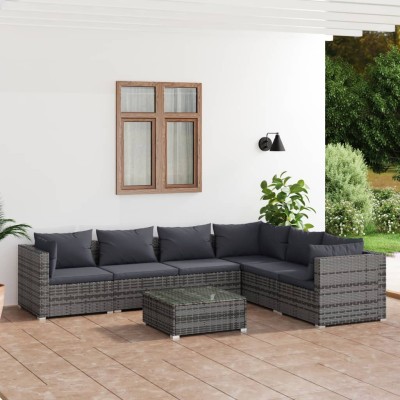 Garden set with cushions, 7...