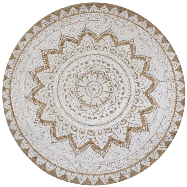 Carpet, pint jute, written, 150cm, round