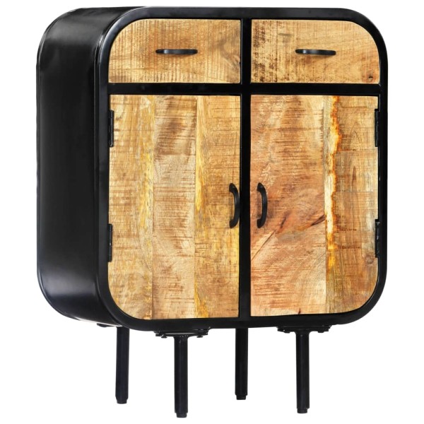 Side cabinet, 60x30x75 cm, mango wood. massive and iron