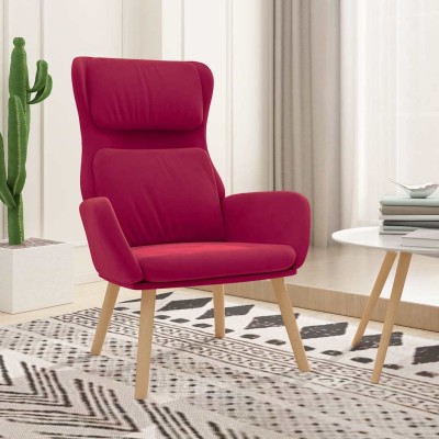 Lounge chair, red wine...
