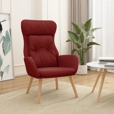 Lounge chair, red wine...