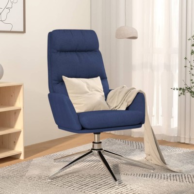 Lounge chair, blue, fabric