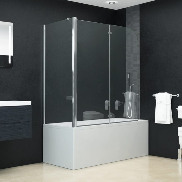 Double folding shower partition, 120x68x130cm, ESG
