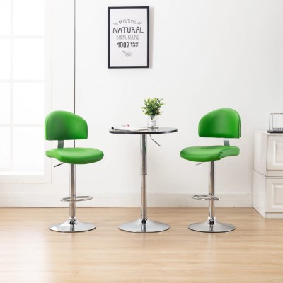 Bar stools, 2 pcs., green...