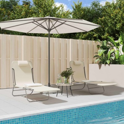 Folding sunbeds, 2 pcs.,...