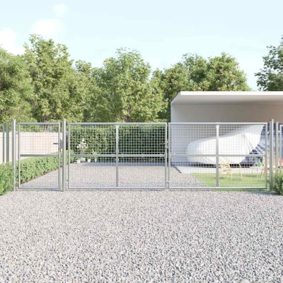 Mesh garden gate, silver,...