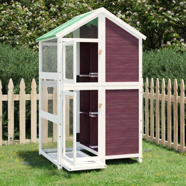 Birdhouse, mocha, 97x81x152cm, solid pine