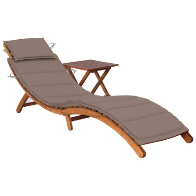 Garden sunbed with table...