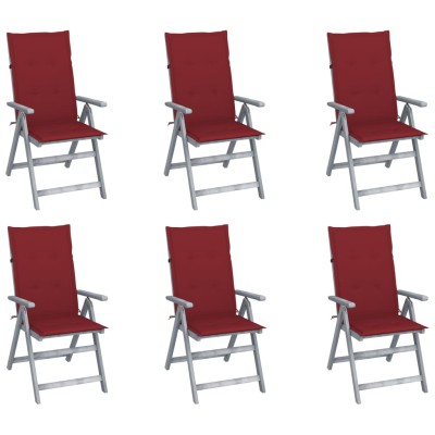 Reclining garden chairs...