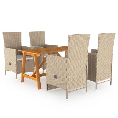 Garden dining set, 5...