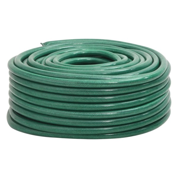 Garden hose, green, 1", 100m, PVC