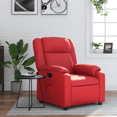 Reclining chair, red color,...
