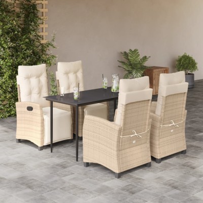 Garden set with cushions, 5...