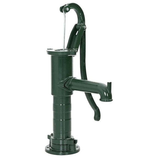 Hand-held garden water pump of cast iron