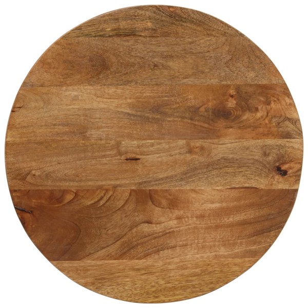 Tabletop, 60x3.8cm, solid mango wood, round