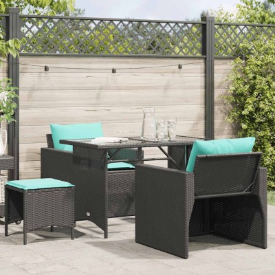 Garden set with cushions, 4...