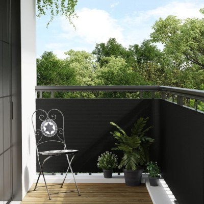 Balcony partition, black,...