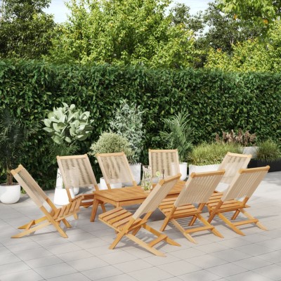 Folding garden chairs, 8...