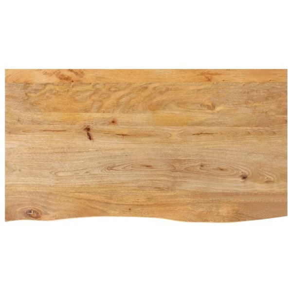 Table top, 120x60x2.5cm, solid mango, with a live edge