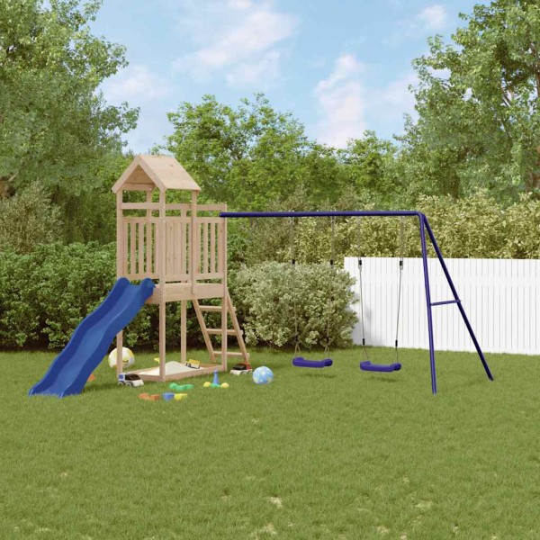 Outdoor playground set, solid pine wood